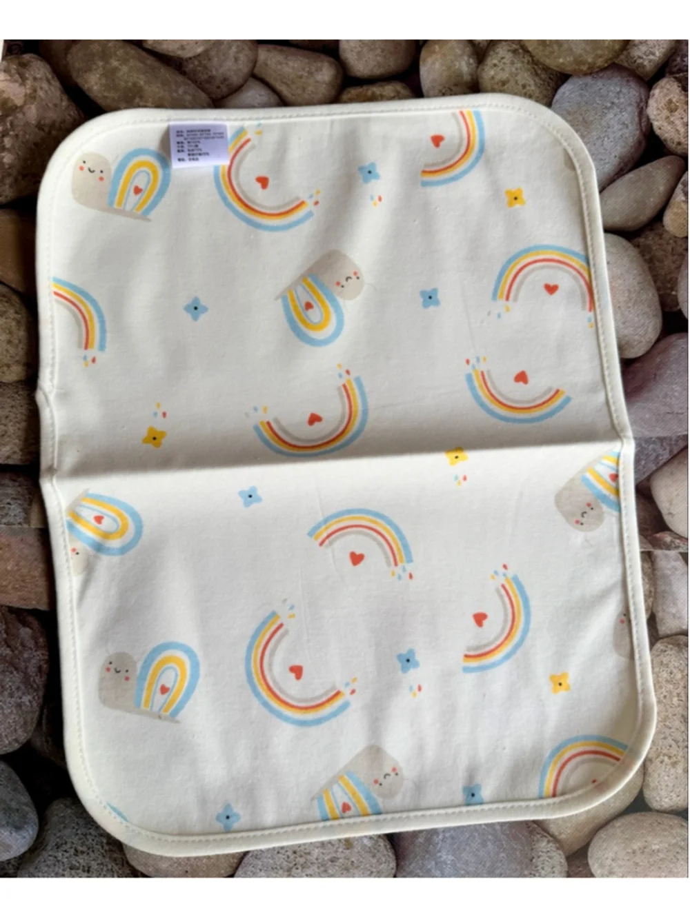 New-SET OF 5- SNAIL & RAINBOW BURP CLOTHES